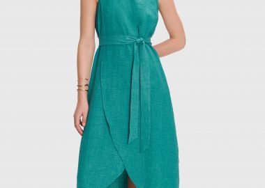 Φόρεμα μίντι μονόχρωμο  - 5206634954879 -  - 